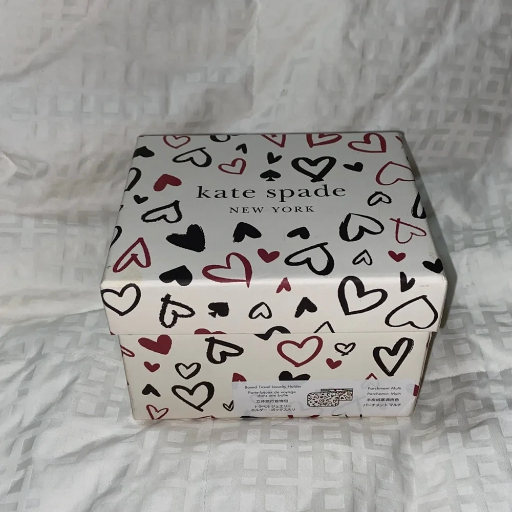Nib Kate Spade Scribble Heart Staci Boxed Jewelry Holder